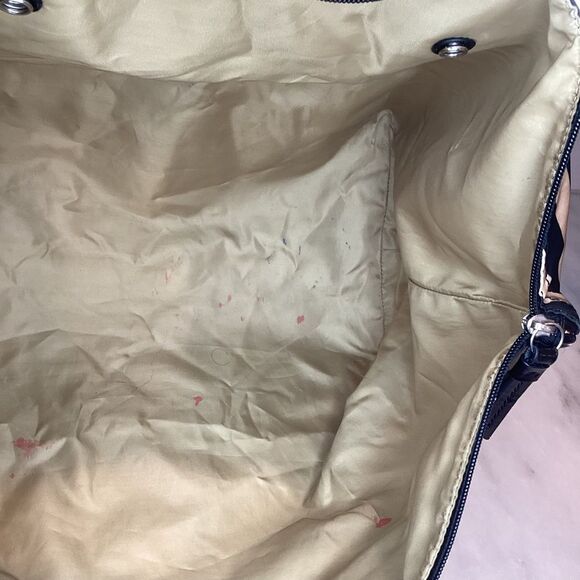 Coach Devin  Zebra Print Nylon Weekend Getaway Overnight Tote - Picture 12 of 14